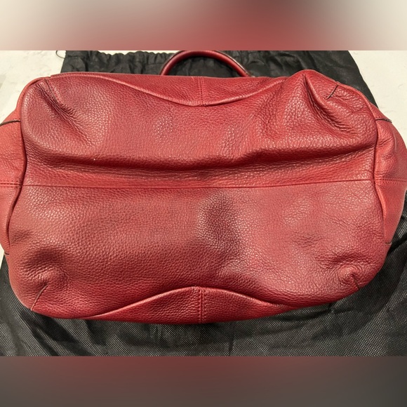 B Makowsky glove leather double handle handbag - Picture 3 of 15